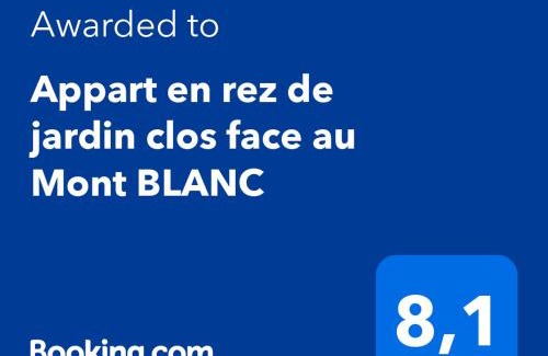 Combloux Apartment | Appart en rez de jardin clos face au Mont BLANC