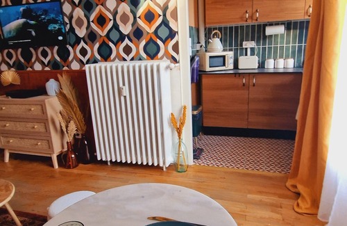Chalon-sur-Saone Apartment | Appartement 2 Pers aux Belles Allures 60/70s à 8mn à Pieds du Centre