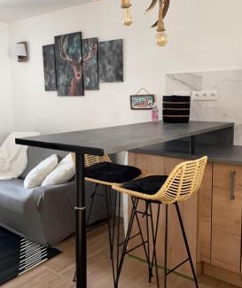 Bourg-Madame Apartment | Appartement avec chambre ouverte