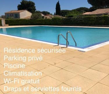 Cap d'Agde Apartment | Appartement JADE dans résidence proche Tennis/centre naturiste