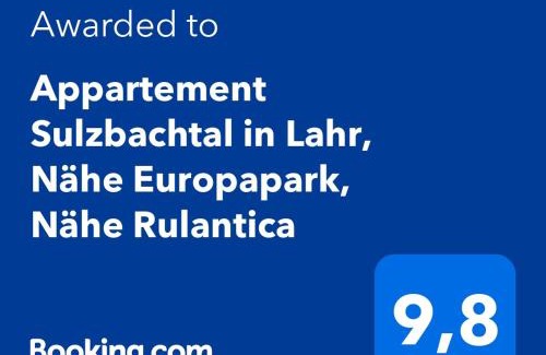 Lahr Apartment | Appartement Sulzbachtal in Lahr, Nähe Europapark, Nähe Rulantica