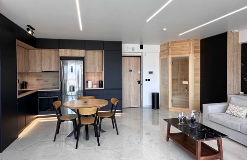 Athens Apartment | Artemis House2Heal Athens 15th floor/Private Jacuzzi & Sauna, Luxury Apartment