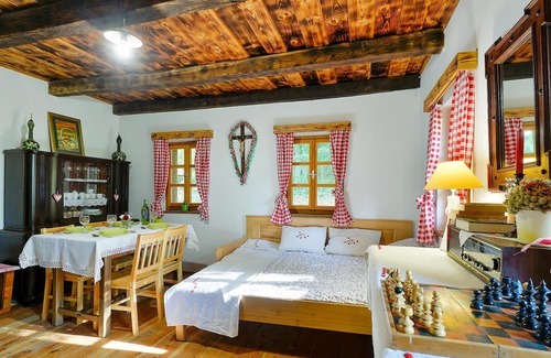 Veliki Lovrecan House | At the foot of the hill and in the shade of the forest, lies this rural cottage, furnished in old-fa