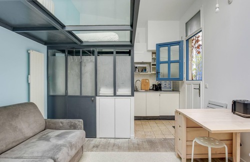 Notre-Dame-des-Champs Apartment | Atypical 3 person loft with AC
