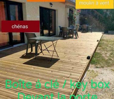 Maconnais Beaujolais Agglomeration Apartment | Au cœur des vignes Chénas du Beaujolais