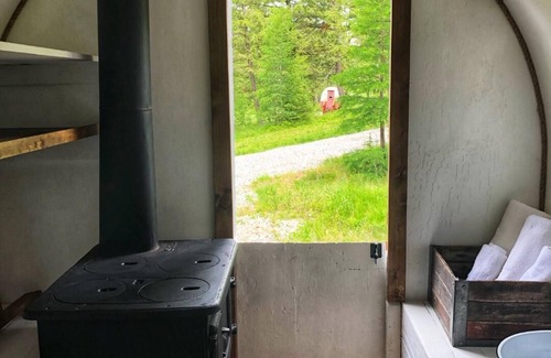 Eureka RV Rental | authentic sheepherder wagon camping near wilderness areas in Kootenai NFS