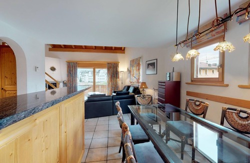 Celerina-Schlarigna Apartment | Authentically beautiful house in the Engadine style.