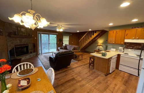 Hiawassee Cabin | Azalea Cabin - Beautiful Mountain View, Rustic Charm w/Jacuzzi & Gas Fireplace