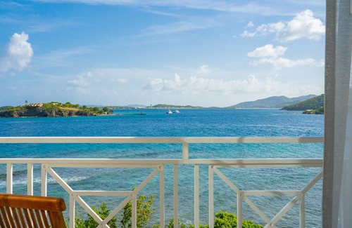Scrub Island Apartment | Balcony Room with Sweeping Ocean Views & Direct Access to Sandy Beach