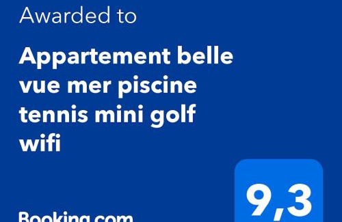 Le Barcares Apartment | BARCARESA-Appartement belle vue mer piscine tennis mini golf wifi