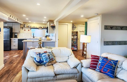 Waldport House | Bayfront Home! Walk to Everything! Hot Tub! Dog Friendly!