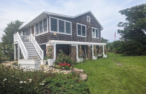 Jamesport House | Beach cottage, private road, private beach, private mooring, private parking.