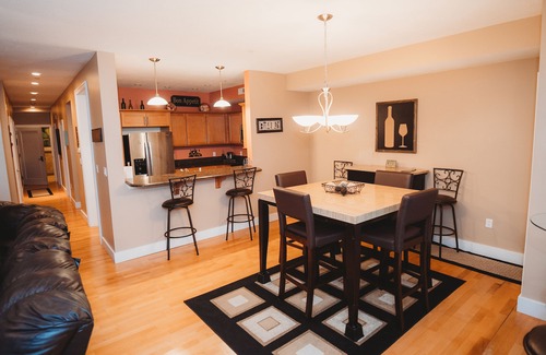 Geneva-on-the-Lake Condo | BEACH LEVEL CONDO L08 -2 BR/2 BA Walk right out to the Private Beach!