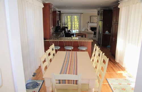 Hampton Bays House | Beaches everywhere! Gorgeous pool and new hot tub in super private setting!