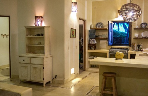 Troncones Apartment | Beachfront flat — 2 bdrm + 2 ba + 2 living areas + pool, on best swimming beach!