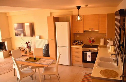 Lefkandi Condo | Beachfront Penthouse with Seaview