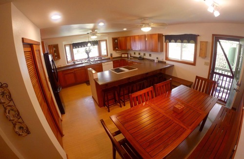 Laie House | Beachside Getaway-Large Kitchen-A/C-Covered Patio-Grill-Fenced Yard