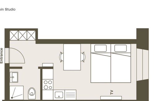 Ennetbaden Apartment | Beautiful apartment for 2 people with WIFI, TV and pets allowed