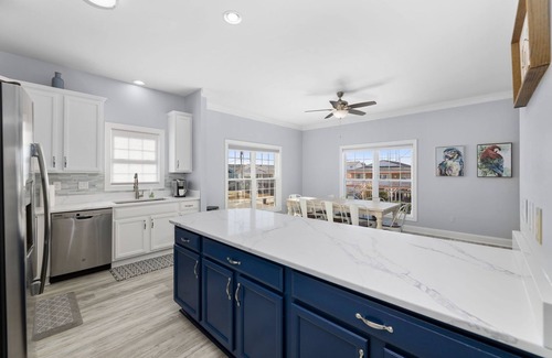 Cherry Grove Beach House | Beautiful Channel Retreat- Private Pool, Luxury Outdoor Living and Pet Friendly