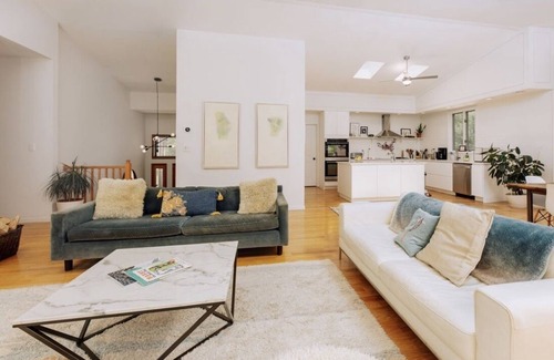 Saugerties House | Beautiful Hudson Valley Woodland Retreat with Swimming Pool. Pets welcome.