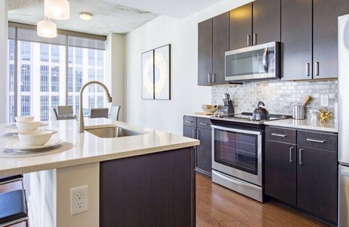 Addison Apartment | Beautiful luxury apartment with New furniture and great amenities.