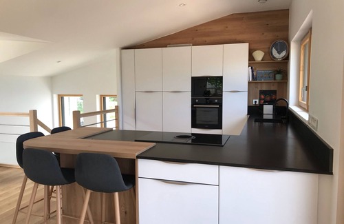 Plerin House | Beautiful Recent Modern House Large Terrace Garden Sea View. Sea 40 Meters Away!
