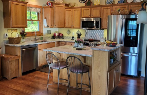 Pittsville Cabin | Beautiful waterfront lodge, private dock and breath taking views of Smith Mt.