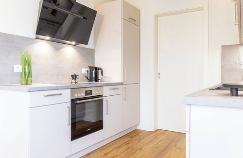Marienleuchte Apartment | BeltBlick 19 - Garden. Sauna. Family friendly.