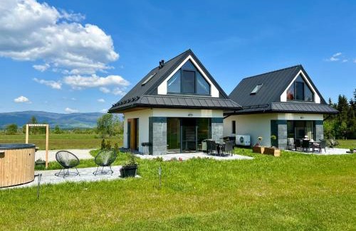 Krempachy Ski Chalet | Białka i Skałka domki z jacuzzi i widokiem na góry - jacuzzi and mountain view