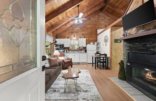 Sautee Nacoochee Cabin | Bird Song Cabin: Cozy 1-bedroom cabin with WiFi, AC in charming Saute-Nacoochee
