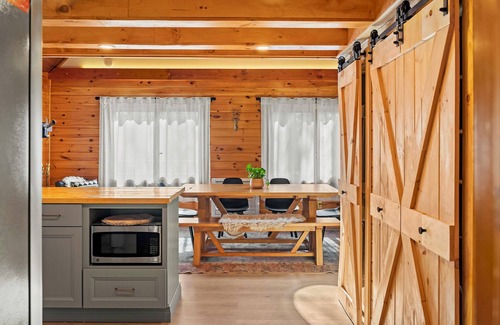 Pocono Lake Cabin | Black Deer Cabin- a cozy real cabin feel a block from the lake, boho rustic vibe