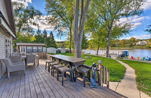 Newville House | Boat Dock and Backyard Rock River Retreat