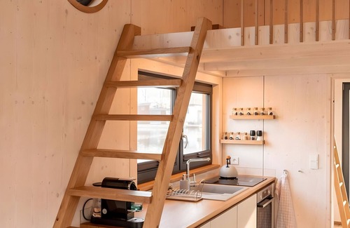 Neuland Boat Rental | Boat 'Hausboot Mit Kamin' with Private Terrace and Wi-Fi