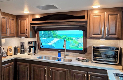 Boyne City House | Book Your Adventure in this Ultra Comfy, Luxury RV on 10 Acres. Bring your Pup!
