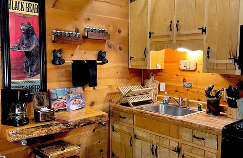 Sautee Nacoochee Cabin | Bordering The National Forest. The Bear Affair Cabin.