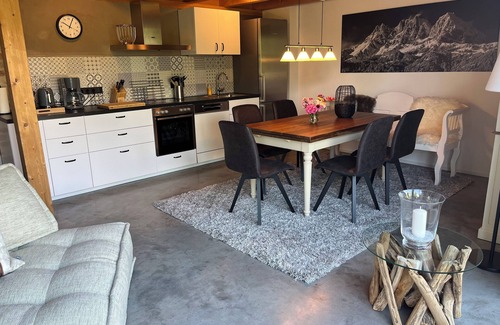 Prien am Chiemsee Apartment | Boschenhof Suite, 86sqm, with wood-burning stove and gallery