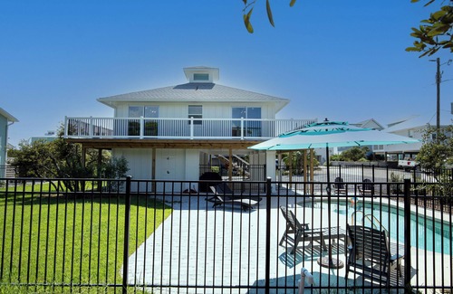 Cape San Blas House | BRAND NEW Pet Considered! Private pool, fenced yards and steps to the beach