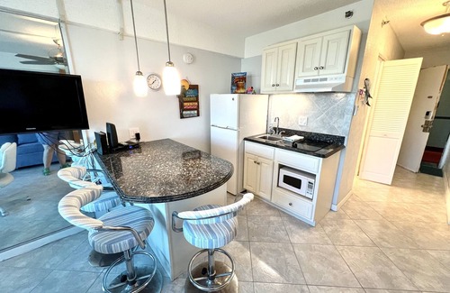 East Daytona Apartment | Brand new pool just opened! Close to Hard Rock, balcony, ocean view, beach front
