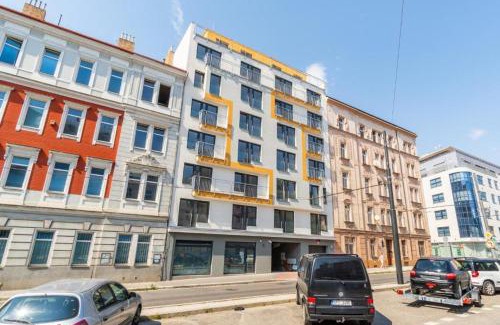 Palmovka Apartment | Brand new studio apartment #24 in Elite residence with free secure parking in the center