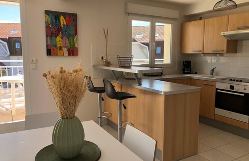 Merlimont-Plage Apartment | Bright apartment with balcony in the sun
