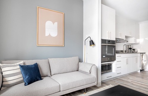 St. Elizabeth's Apartment | Bright Brighton 1BR w/W/D, Doorman, near T + Shopping, by Blueground