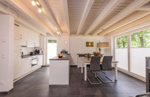 Nordhorn House | Bright vacation home with sauna, whirlpool, fireplace and large terrace