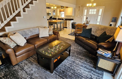 Sunrise Beach House | Bring your boat or jetskis and launch on site! Wood burning fireplace!