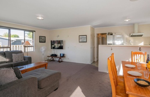 Whangamata House | Bunnies Beach House, private, borders the reserve