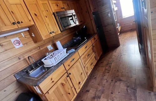 Dickerson Run Cabin | Cabin 10 - The beautiful pine tongue groove interior will not disappoint even the most meticulous.