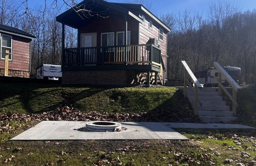 Dickerson Run Cabin | Cabin 7 - Cozy Cabin w/loft. Has everything you need for a great stay with a beautiful view to the river!
