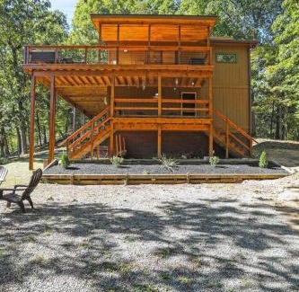 Great Cacapon House | Camp Dancing Bears - Wifi, Riverfront, Pet Friendly, Fire Pit, Grill, Deck, Fishing, Games, Fireplace, King Bed