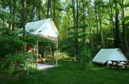 Cormoranche-sur-Saone House | Camping du Lac* - 1 Room 2 Person Perched Tent