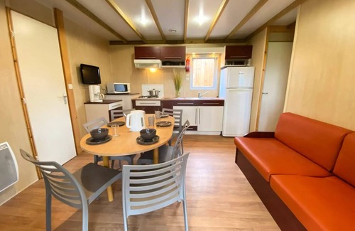 Coulon Ski Chalet | Camping La Venise Verte * - COMFORT chalet 48 m² (3 bedrooms) including covered terrace + TV for 7 people
