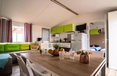 Laroque-des-Alberes House | Camping les Albères* - Mobile Home Duo 3 Rooms 4 People